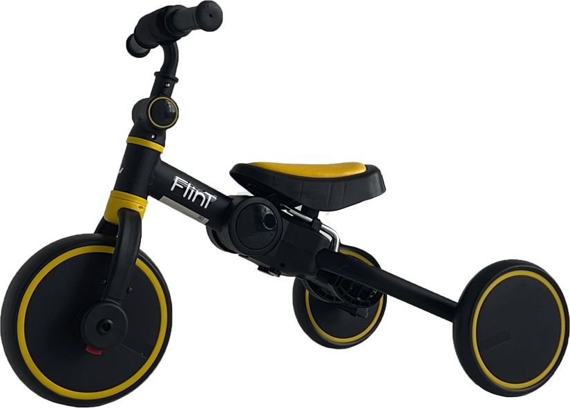 Велосипед-беговел детский трехколесный BUBAGO Flint Black-Yellow (BG-F- 109-3) - Фото 2