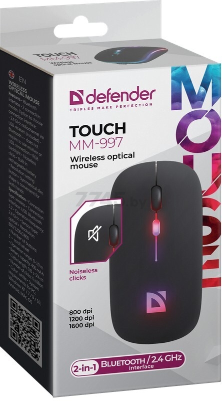 Мышь беспроводная DEFENDER Touch MM-997 (52997) - Фото 3