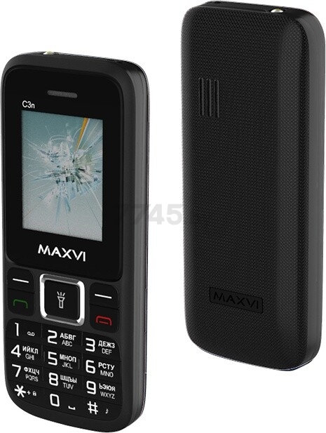 Мобильный телефон MAXVI С 3n Black - Фото 2