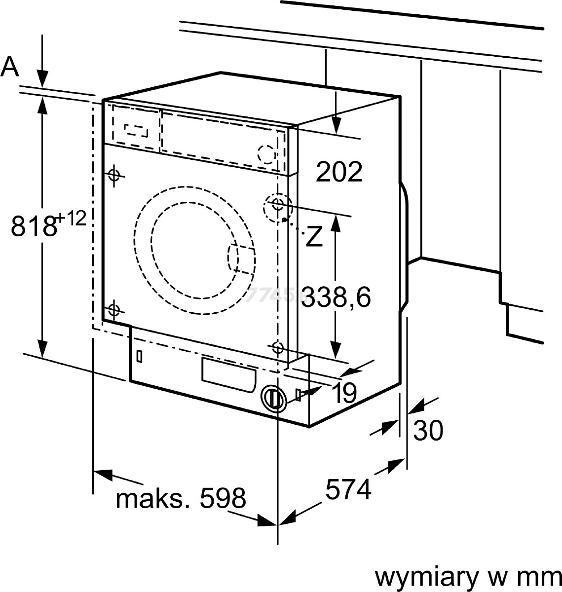 Стиральная машина встраиваемая BOSCH WIW24342EU - Фото 7