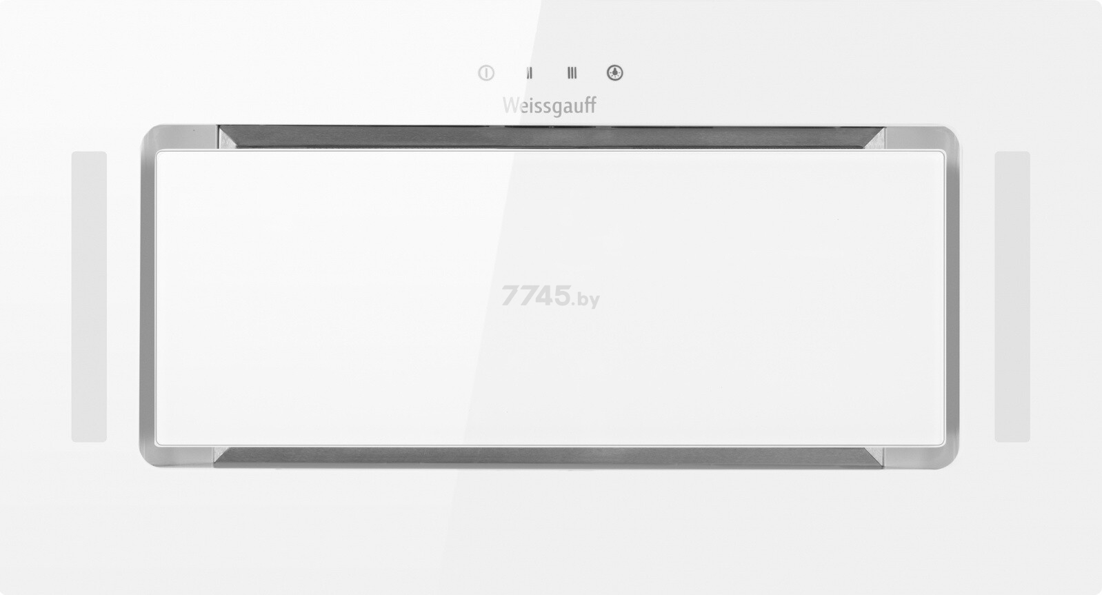 Вытяжка встраиваемая WEISSGAUFF Heavy 600 Touch White Glass - Фото 2