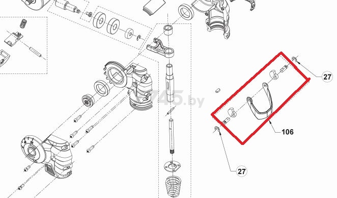 Заглушка-втулка зажимная для реноватора RYOBI R18MT-0 (5131041126)