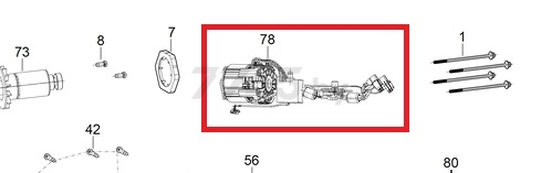 Статор двигателя для для болгарки AEG BEWS18-125BLPX (4931466524)