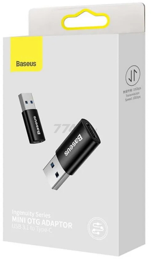 Адаптер BASEUS Ingenuity Series Mini OTG Adaptor USB 3.1 (M) to Type-C (F) ( ZJJQ000101) - Фото 7