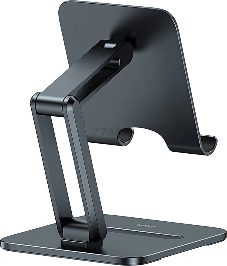 Подставка для планшета BASEUS LUSZ000113 Desktop Biaxial Foldable Metal Stand, Grey - Фото 2