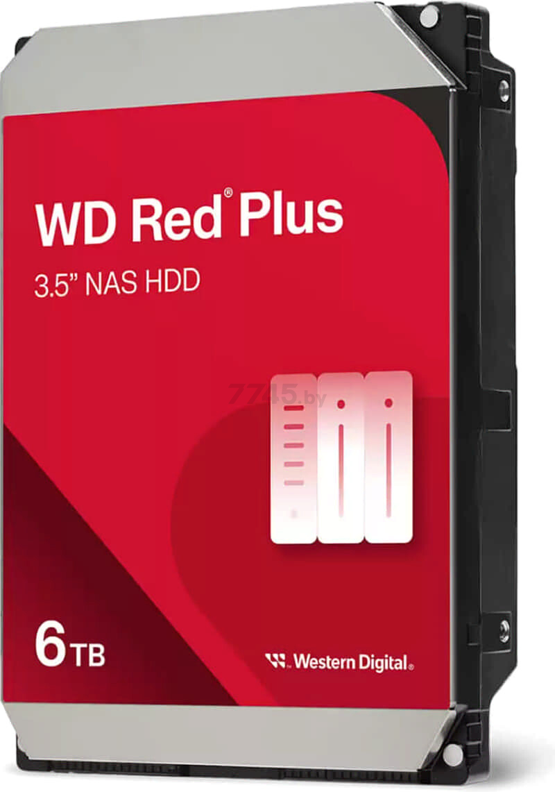 Жесткий диск HDD Western Digital Red Plus 6TB (WD60EFPX)