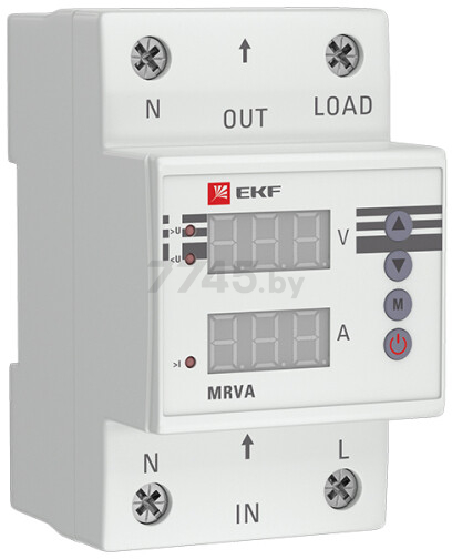 Реле контроля напряжения и тока EKF PROxima MRVA 40A