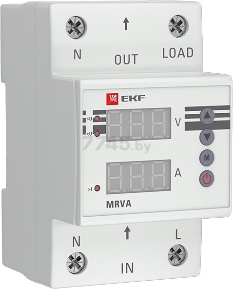 Реле напряжения и тока с дисплеем MRVA 25A EKF PROxima (MRVA-25A)