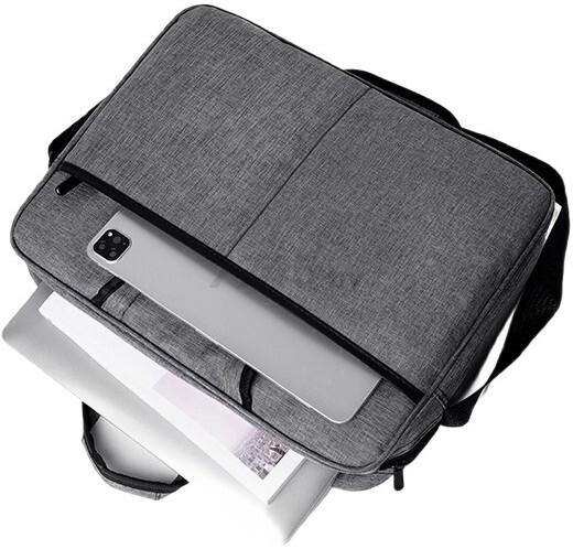 Сумка для ноутбука MIRU GrayBag 15,6" серый (1011) - Фото 4