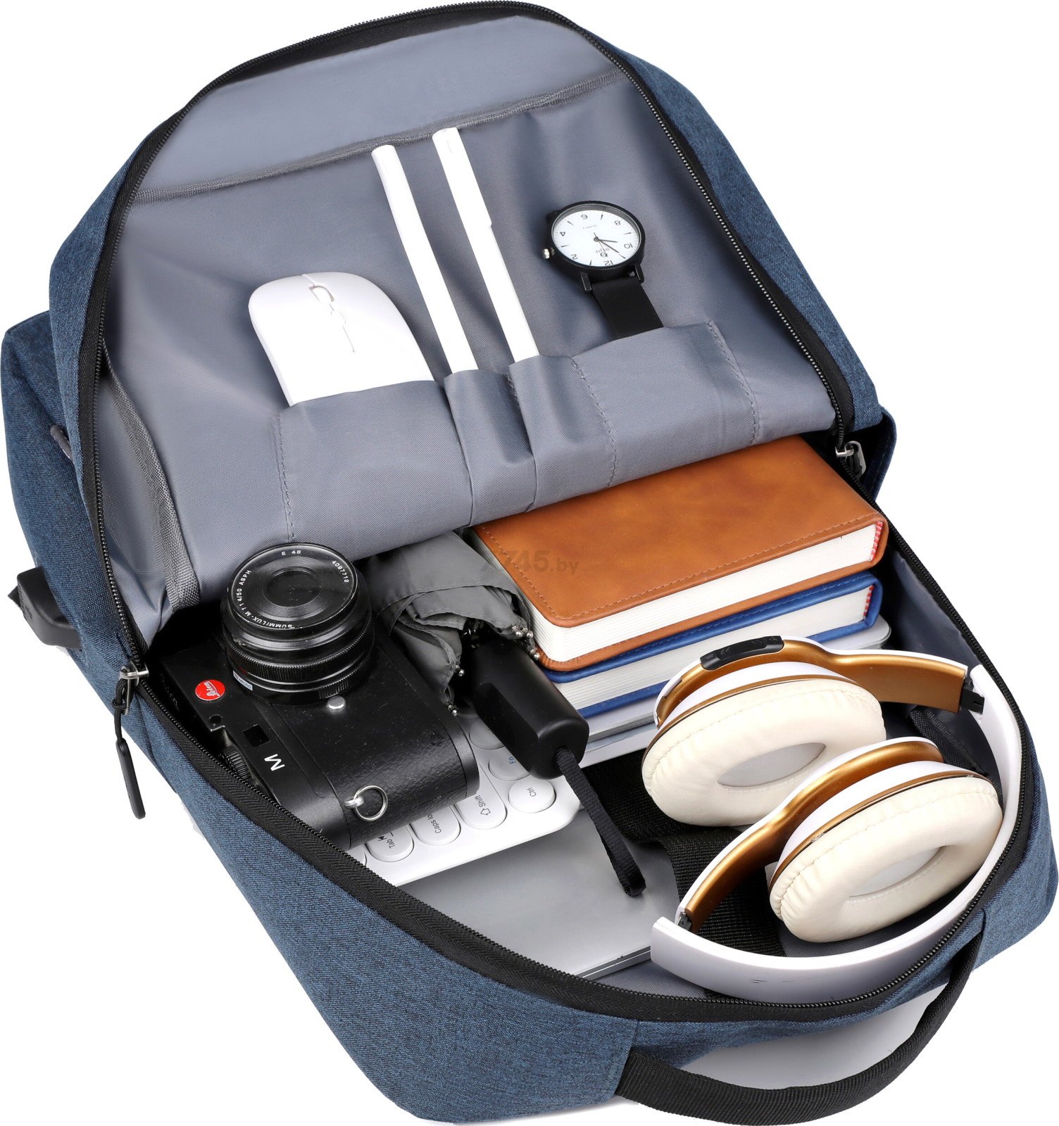 Рюкзак для ноутбука MIRU MBP-1051 Skinny 15.6" синий - Фото 8