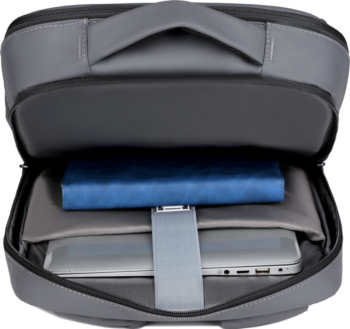 Рюкзак для ноутбука MIRU MBP02 Emotion 15.6" серый - Фото 7
