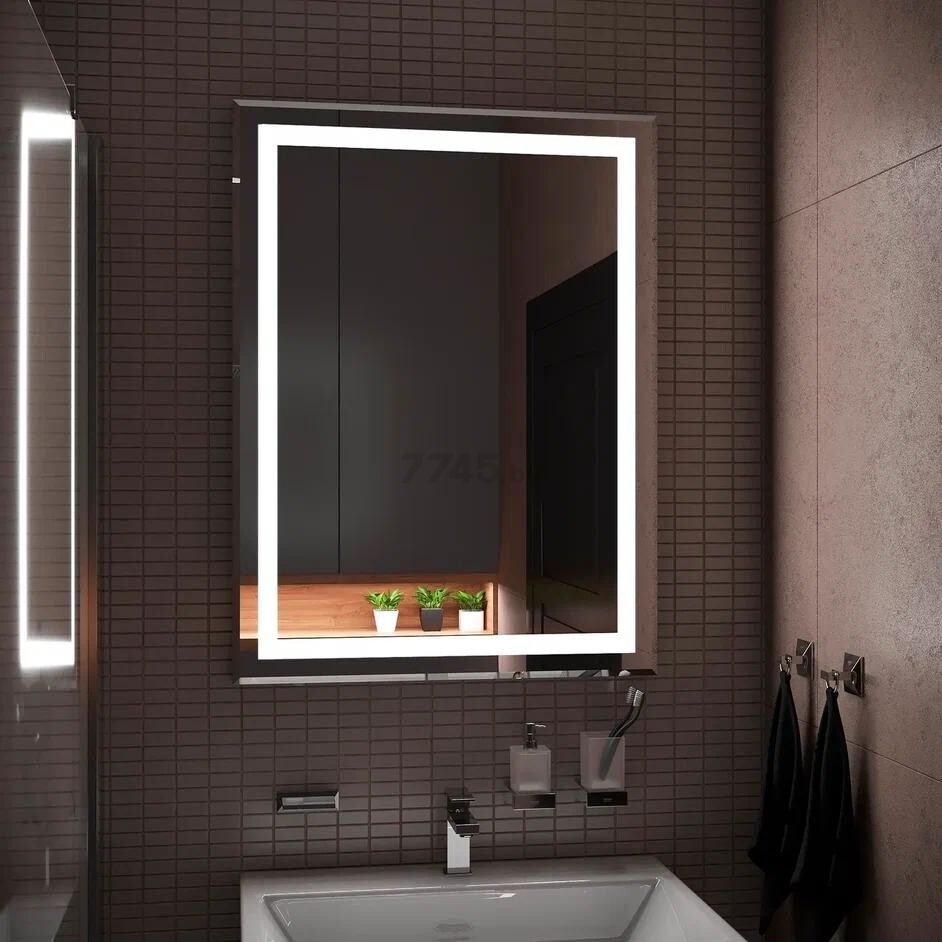 Зеркало для ванной с подсветкой КОНТИНЕНТ Пронто Люкс LED 600х800 (ЗЛП154) - Фото 11