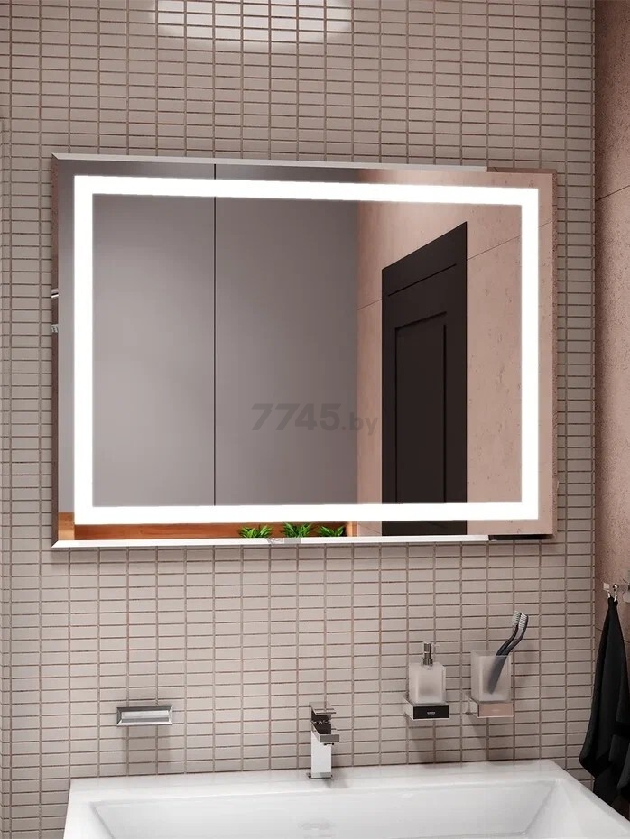 Зеркало для ванной с подсветкой КОНТИНЕНТ Торрес Люкс LED 700х500 (ЗЛП1532) - Фото 9