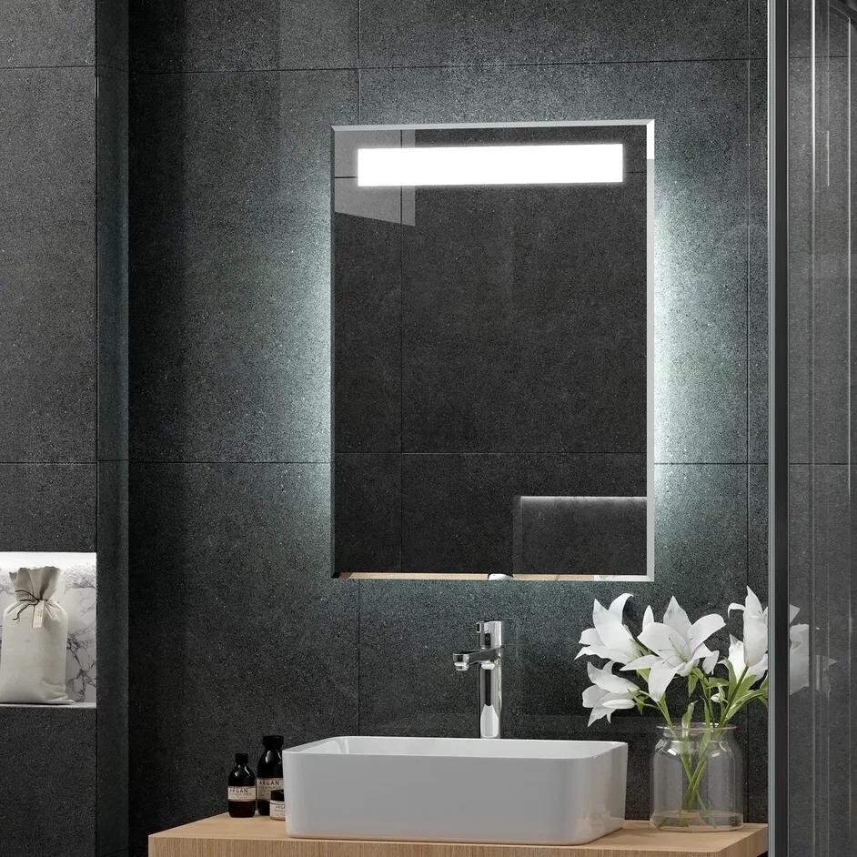 Зеркало для ванной с подсветкой КОНТИНЕНТ Фаворит Люкс LED 535х740 (ЗЛП19) - Фото 5