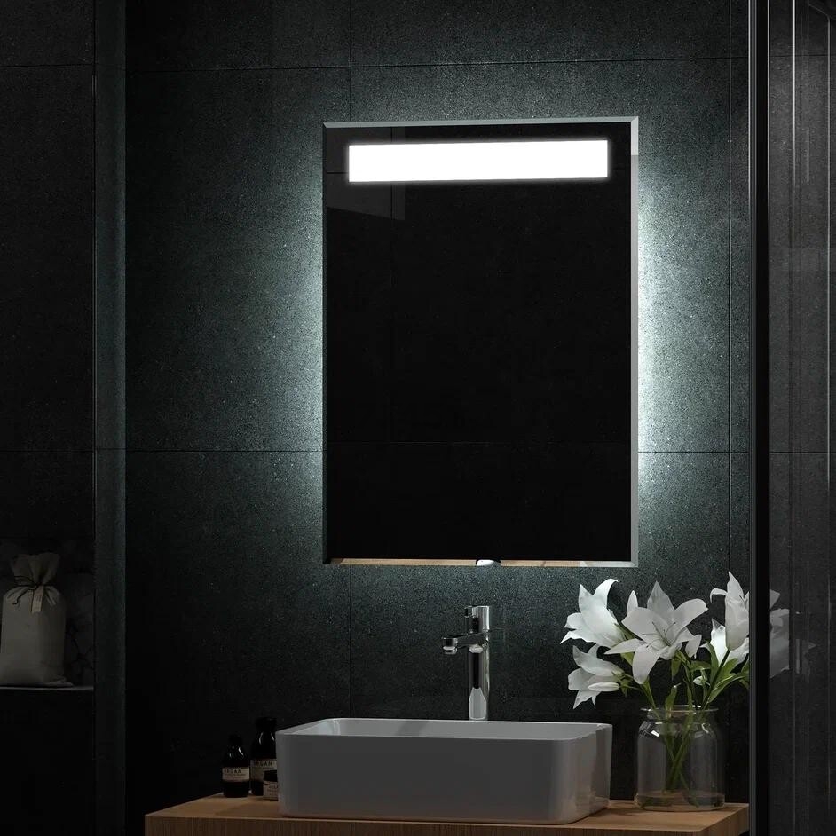 Зеркало для ванной с подсветкой КОНТИНЕНТ Фаворит Люкс LED 535х740 (ЗЛП19) - Фото 10
