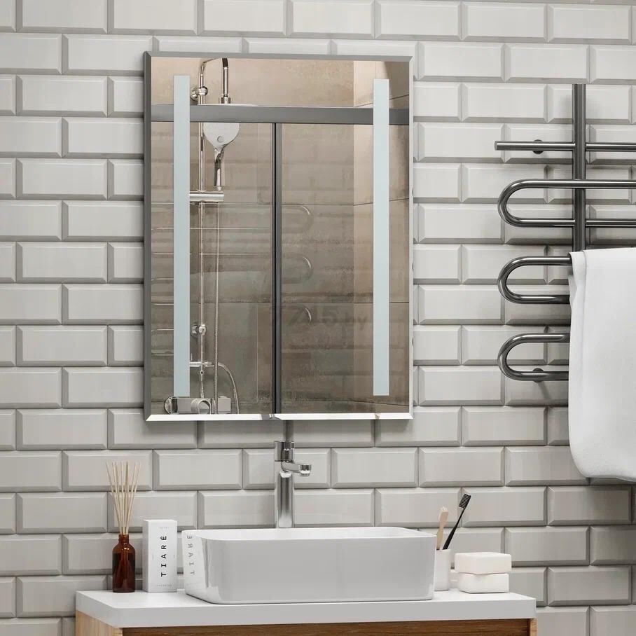 Зеркало для ванной с подсветкой КОНТИНЕНТ Асти Люкс LED 600х800 (ЗЛП151) - Фото 10