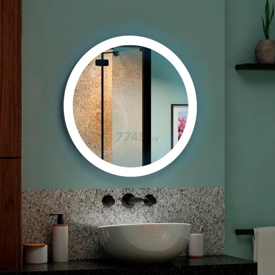 Зеркало для ванной с подсветкой КОНТИНЕНТ Мальта Люкс LED D645 (ЗЛП12) - Фото 10