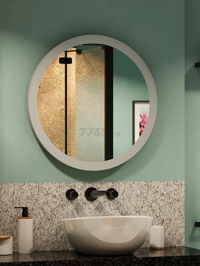 Зеркало для ванной с подсветкой КОНТИНЕНТ Мальта Люкс LED D645 (ЗЛП12) - Фото 9