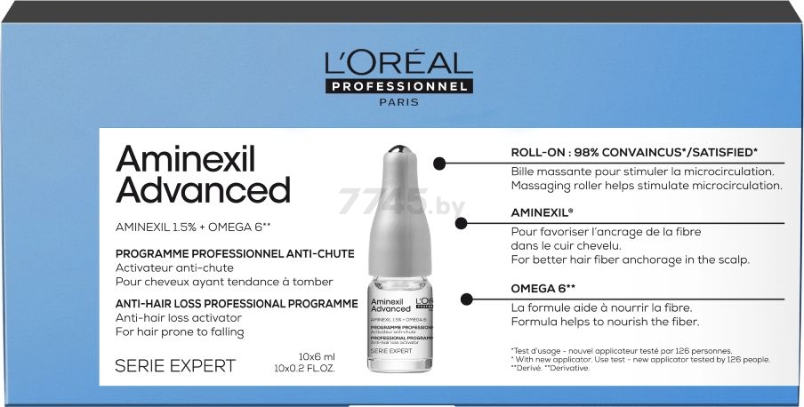 Сыворотка LOREAL PROFESSIONNEL Aminexil Advanced Serie Expert против выпадения волос 10х6мл (3474637109516) - Фото 2