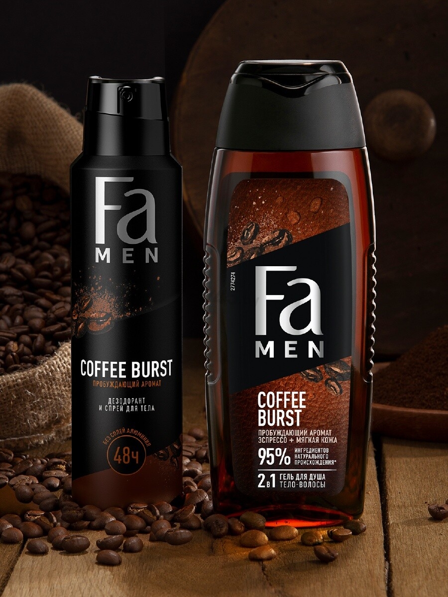 Гель для душа FA Men Coffee Burst 250 мл (4015100720495) - Фото 6