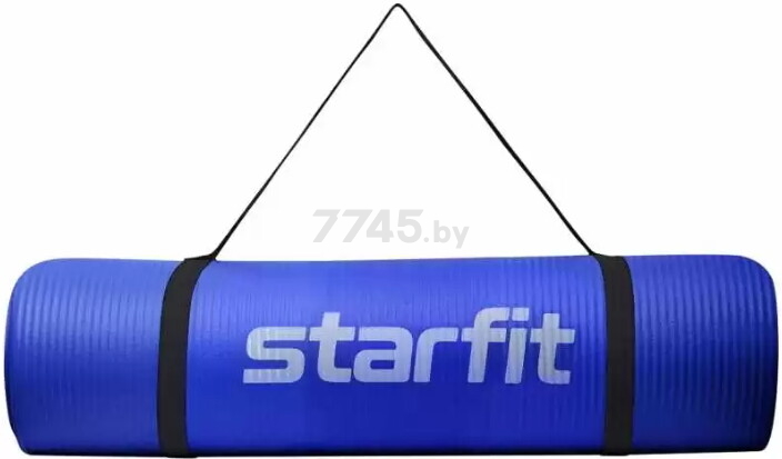 Коврик для йоги STARFIT FM-301 NBR темно-синий 183x61x1,2 (4680459118349) - Фото 5
