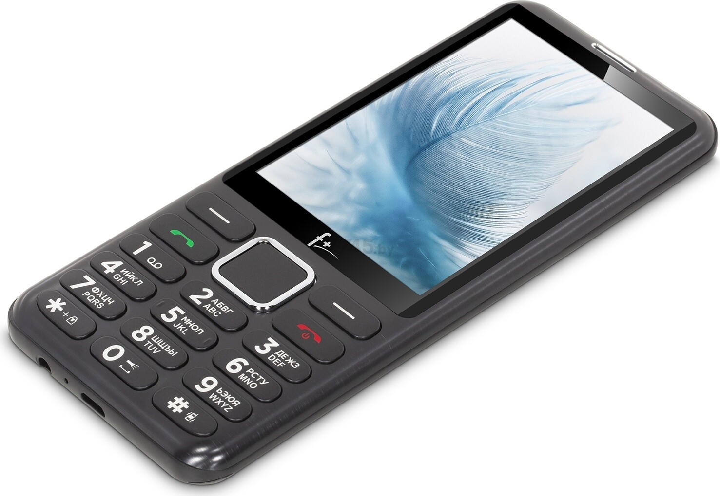 Мобильный телефон F+ S350 серый (S350 DARK GREY) - Фото 4