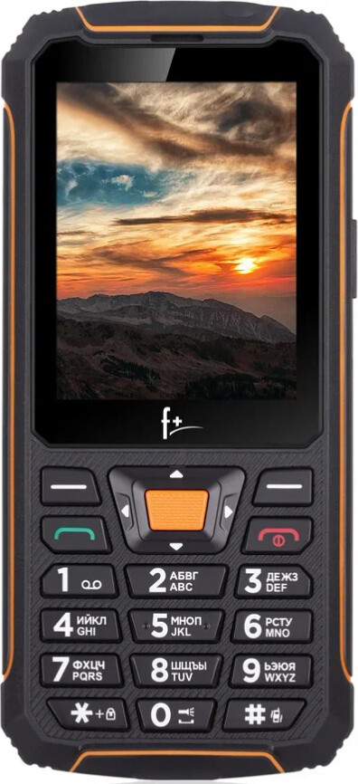 Мобильный телефон F+ R280 черный/оранжевый (R280 BLACK-ORANGE)