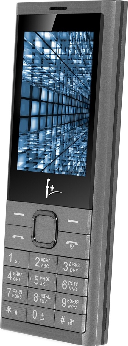 Мобильный телефон F+ B280 серый (B280 DARK GREY) - Фото 3