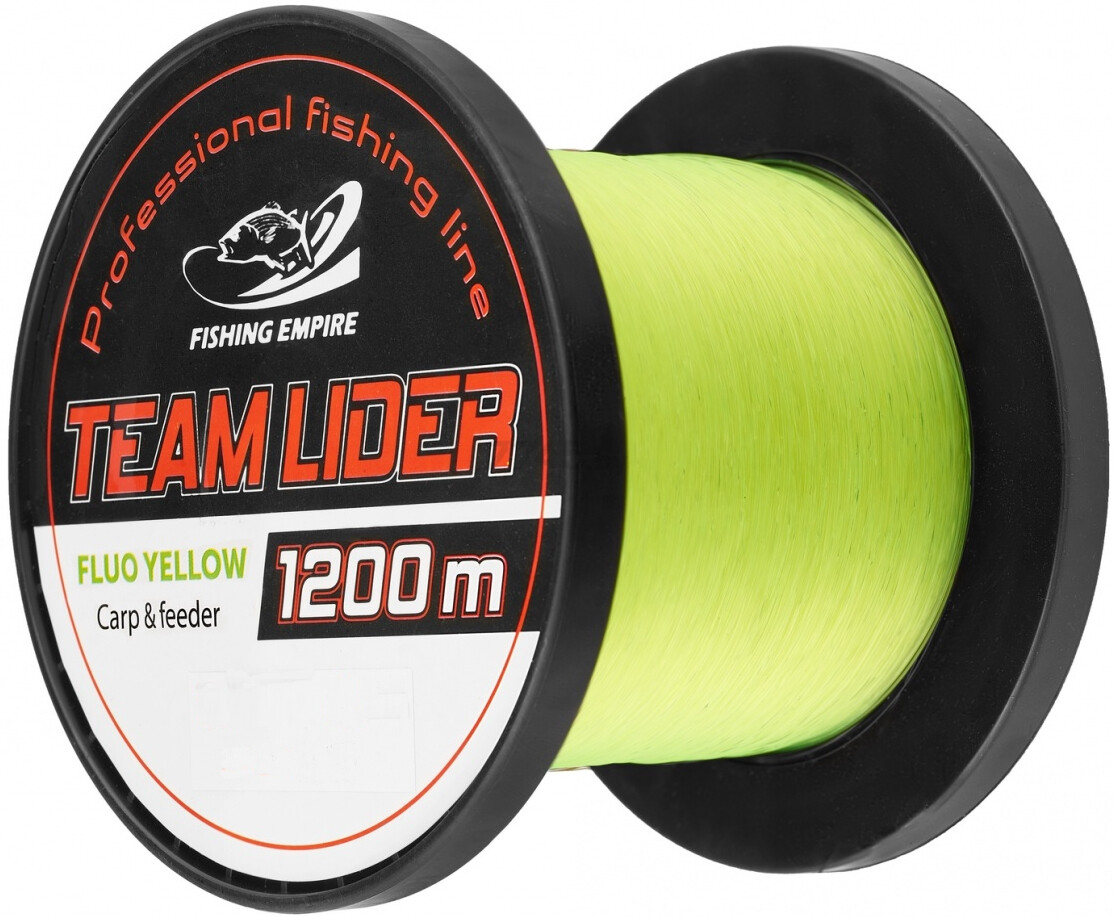 Леска монофильная LIDER Fluo Yellow 0,42 мм/1200 м (CFY-0420)