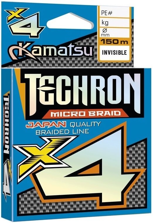 Леска плетеная KAMATSU Techron Micro Braid X4 0,06 мм/150 м (206150006)