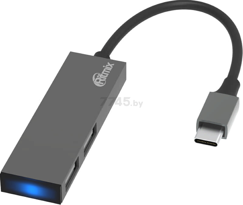 USB-хаб RITMIX CR-4201 Metal - Фото 3