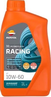 Масло четырехтактное 10W60 синтетическое REPSOL Moto Racing 4T 1 л (RPP2000PHC)