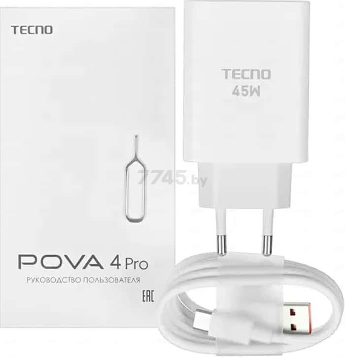 Смартфон TECNO Pova 4 Pro 8GB/256GB Fluorite Blue - Фото 12