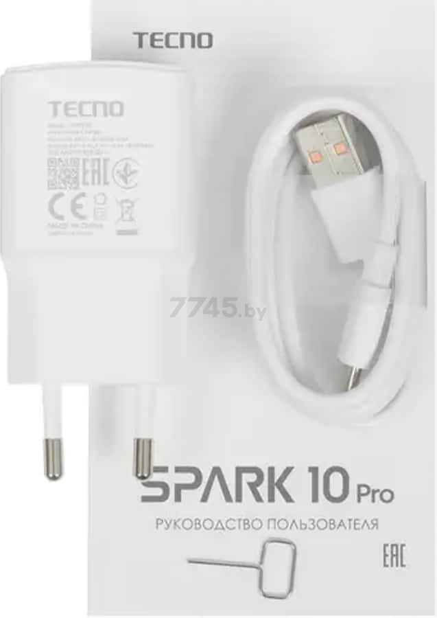 Смартфон TECNO Spark 10 Pro 8GB/128GB Pearl White - Фото 12