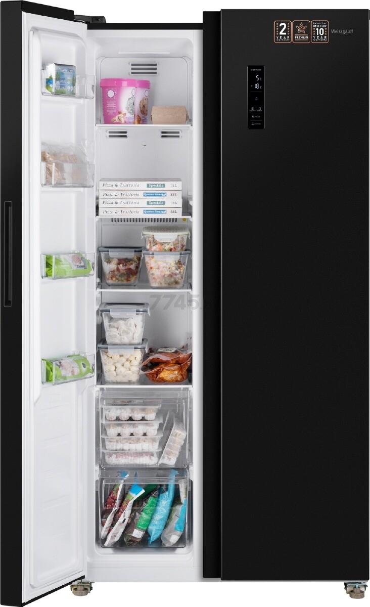 Холодильник WEISSGAUFF WSBS 509 NFBX Inverter - Фото 6