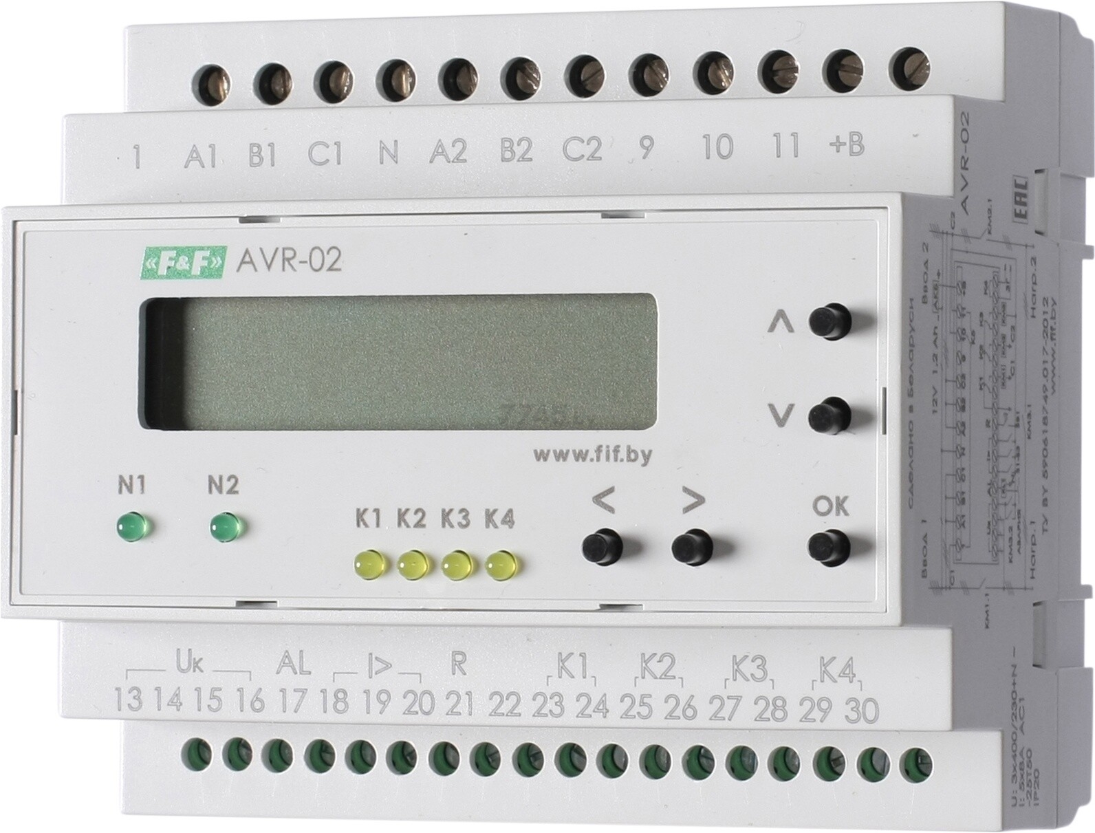 Устройство управления резервным питанием ЕВРОАВТОМАТИКА AVR-02 (EA04.006.004)