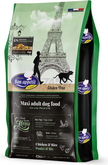 Сухой корм для собак BON APPETIT Maxi курица и рис 12 кг (681977) - Фото 2
