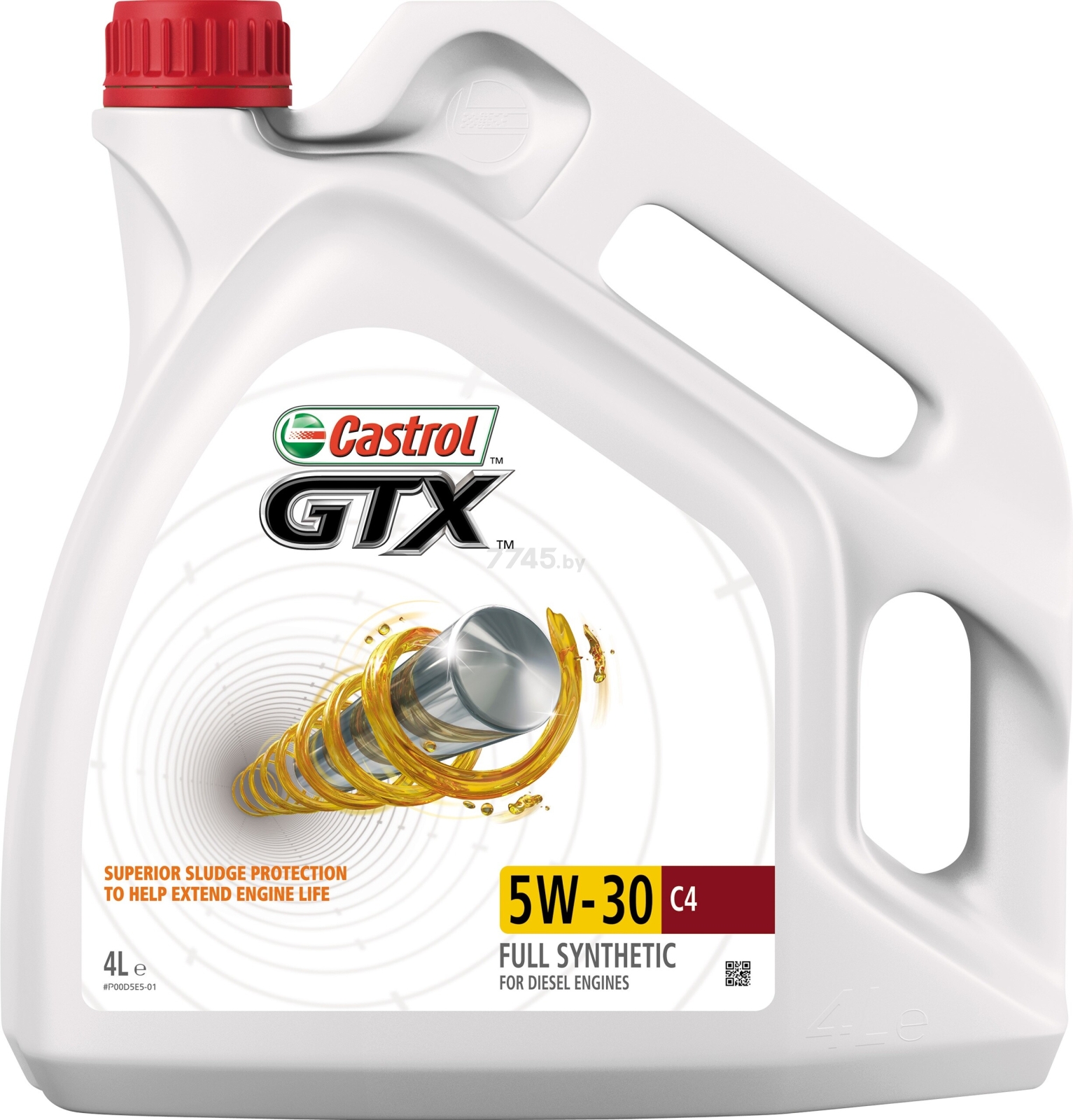 Моторное масло 5W30 синтетическое CASTROL GTX C4 4 л (15901C)