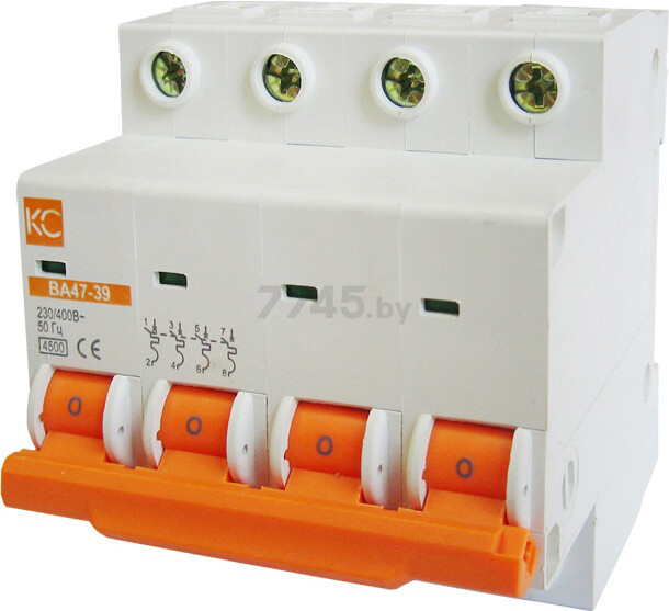 Автоматический выключатель КС ВА 47-39 4P 40A C 4,5кА (81014)