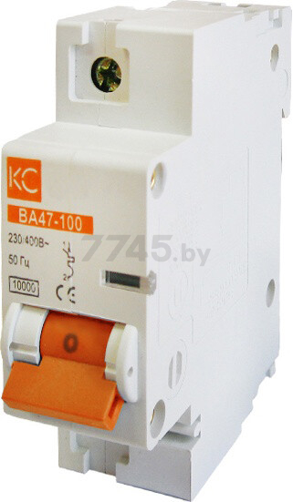 Автоматический выключатель КС ВА 47-100 1P 80A C 10кА (81310)