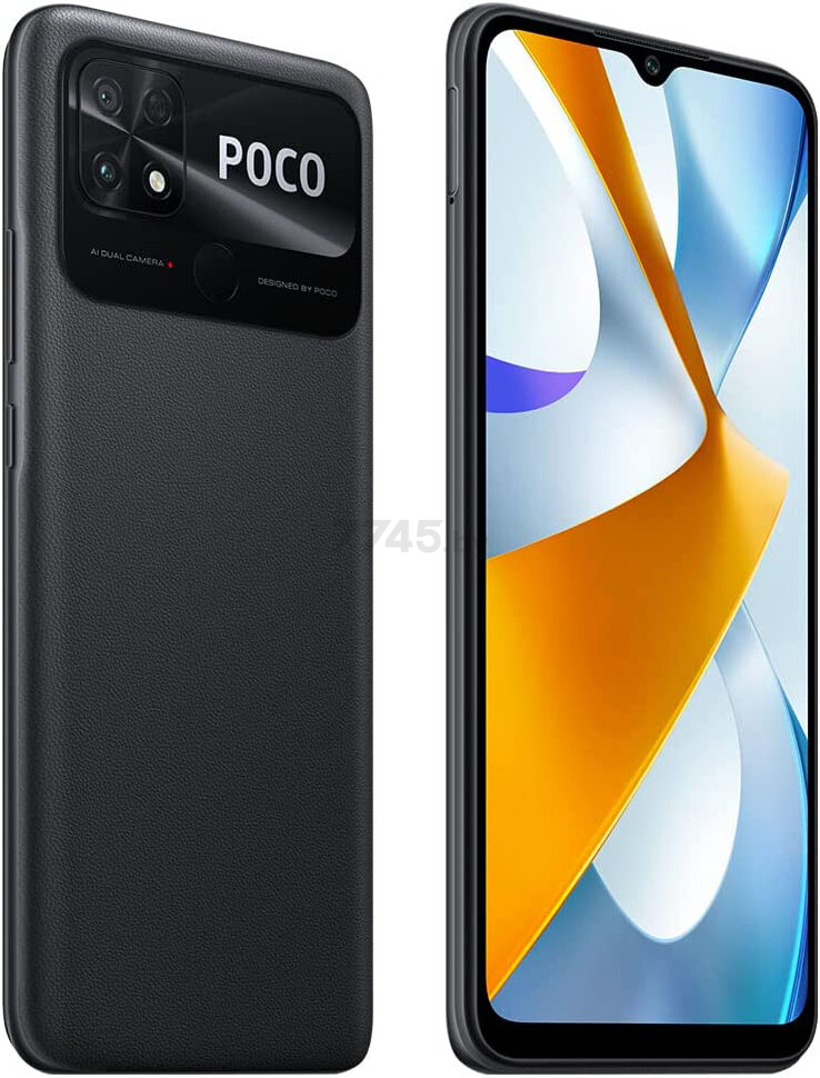 Смартфон POCO C40 4GB/64GB Power Black (220333QPG) - Фото 3