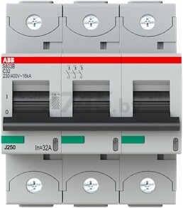 Автоматический выключатель ABB S803B-C32 3P 32A C 16кА (2CCS813001R0324) - Фото 2