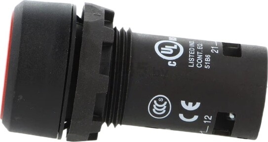 Кнопка CP1-10R-01, красная, без фиксации, 1NC, 1A, IP66, пластик, 22mm (1SFA619100R1041) - Фото 2