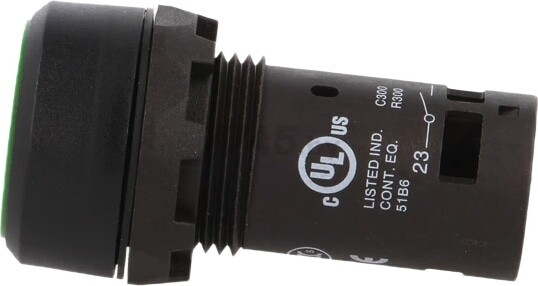 Кнопка CP1-10G-10, зеленая, без фиксации, 1NO, 1A, IP66, пластик, 22mm (1SFA619100R1012) - Фото 2