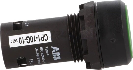 Кнопка CP1-10G-10, зеленая, без фиксации, 1NO, 1A, IP66, пластик, 22mm (1SFA619100R1012) - Фото 6