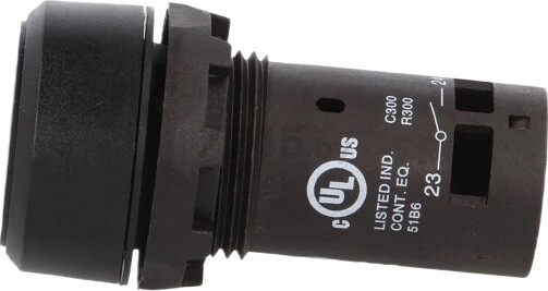Кнопка CP1-10B-10, черная, без фиксации, 1NO, 1A, IP66, пластик, 22mm (1SFA619100R1016) - Фото 2