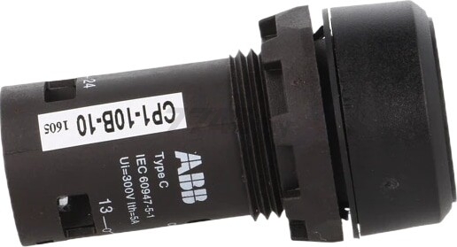 Кнопка CP1-10B-10, черная, без фиксации, 1NO, 1A, IP66, пластик, 22mm (1SFA619100R1016) - Фото 6