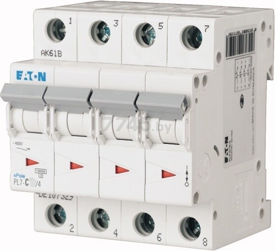 Автоматический выключатель EATON PL7 4P 10A C 10 (165173)