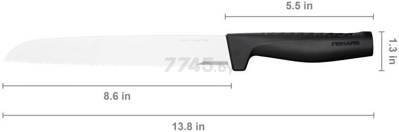 Нож для хлеба FISKARS Hard Edge 22 см (1054945) - Фото 4