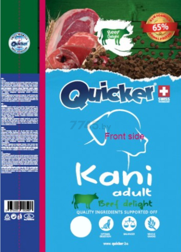 Сухой корм для собак QUICKER Kani Adult Medium&Big говядина 20 кг (13006)